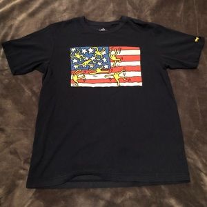 SPRZ NY American flag t shirt